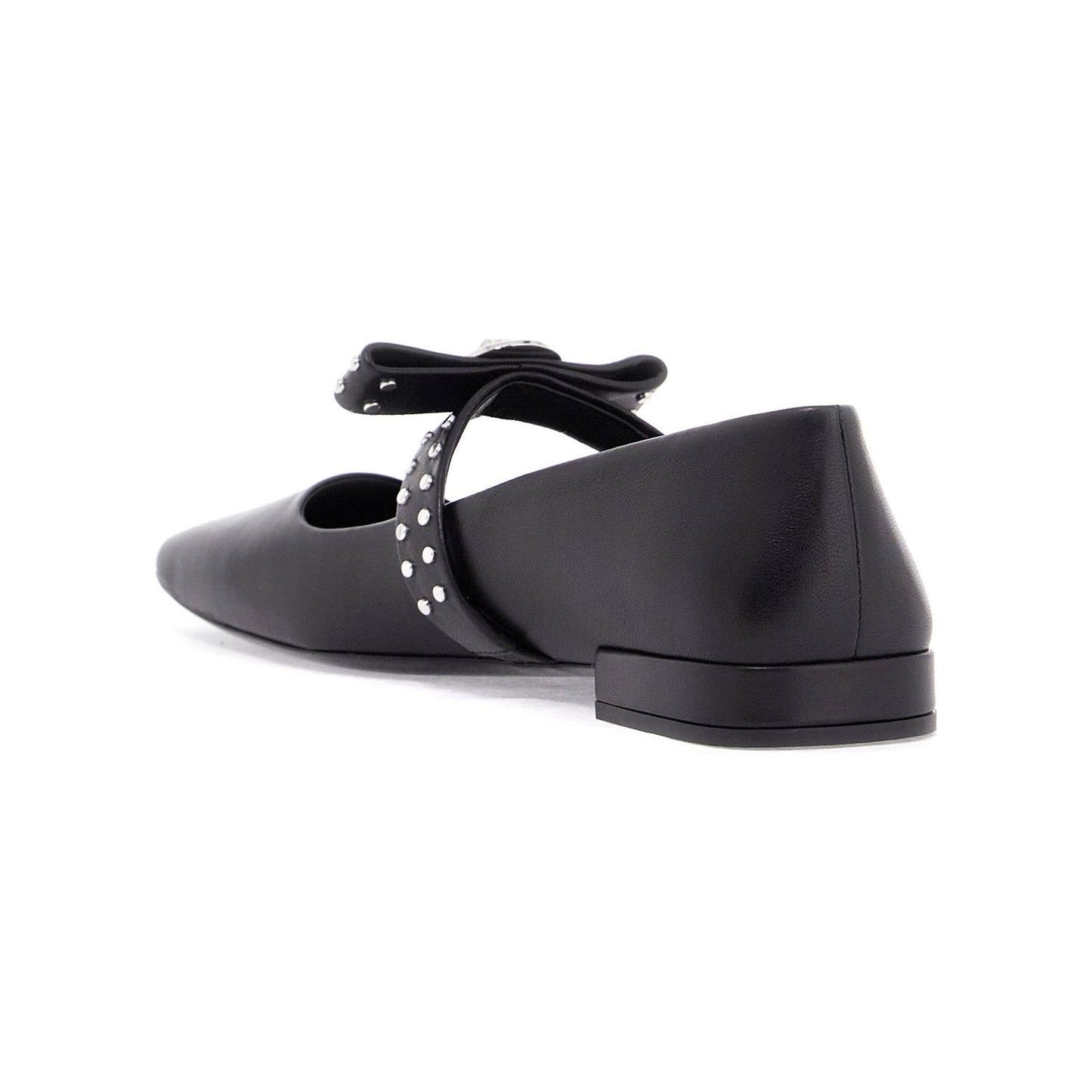Versace gianni ribbon studded baller Flat Shoes Versace Dark Slate Gray