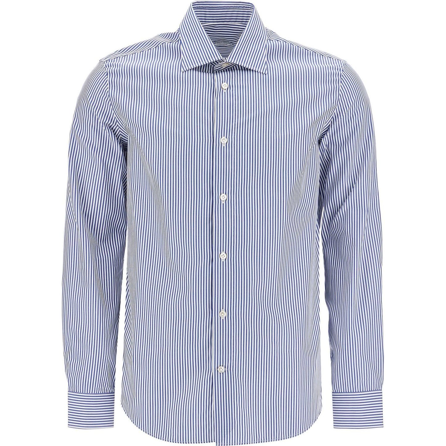 VINCENZO DI RUggIERO slim fit twill shirt for men