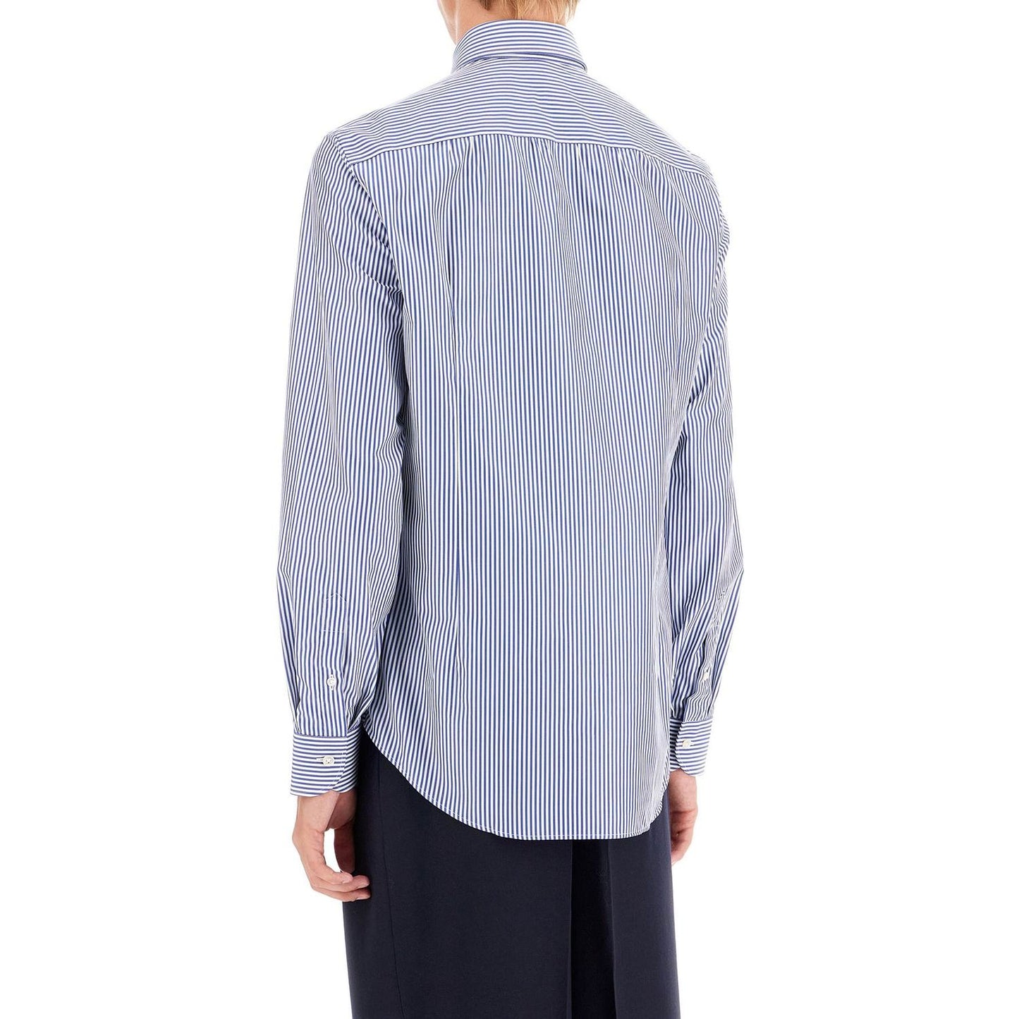 VINCENZO DI RUggIERO slim fit twill shirt for men