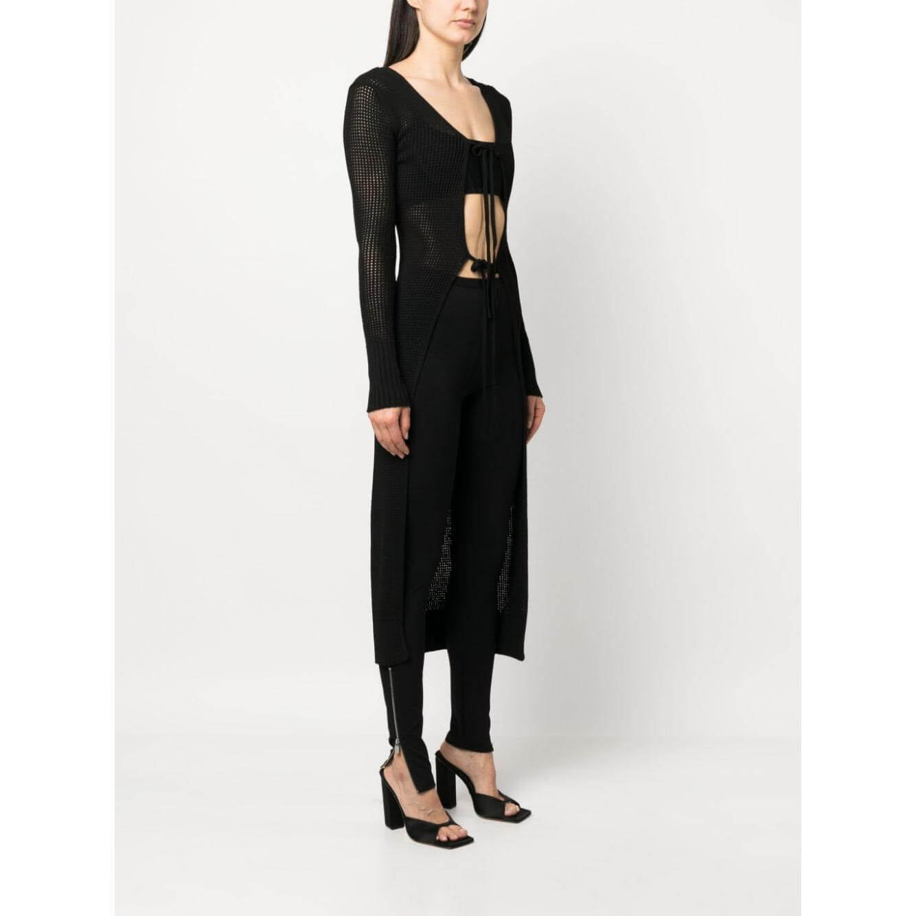 Andrea Adamo Sweaters Black Topwear Andrea Adamo Beige