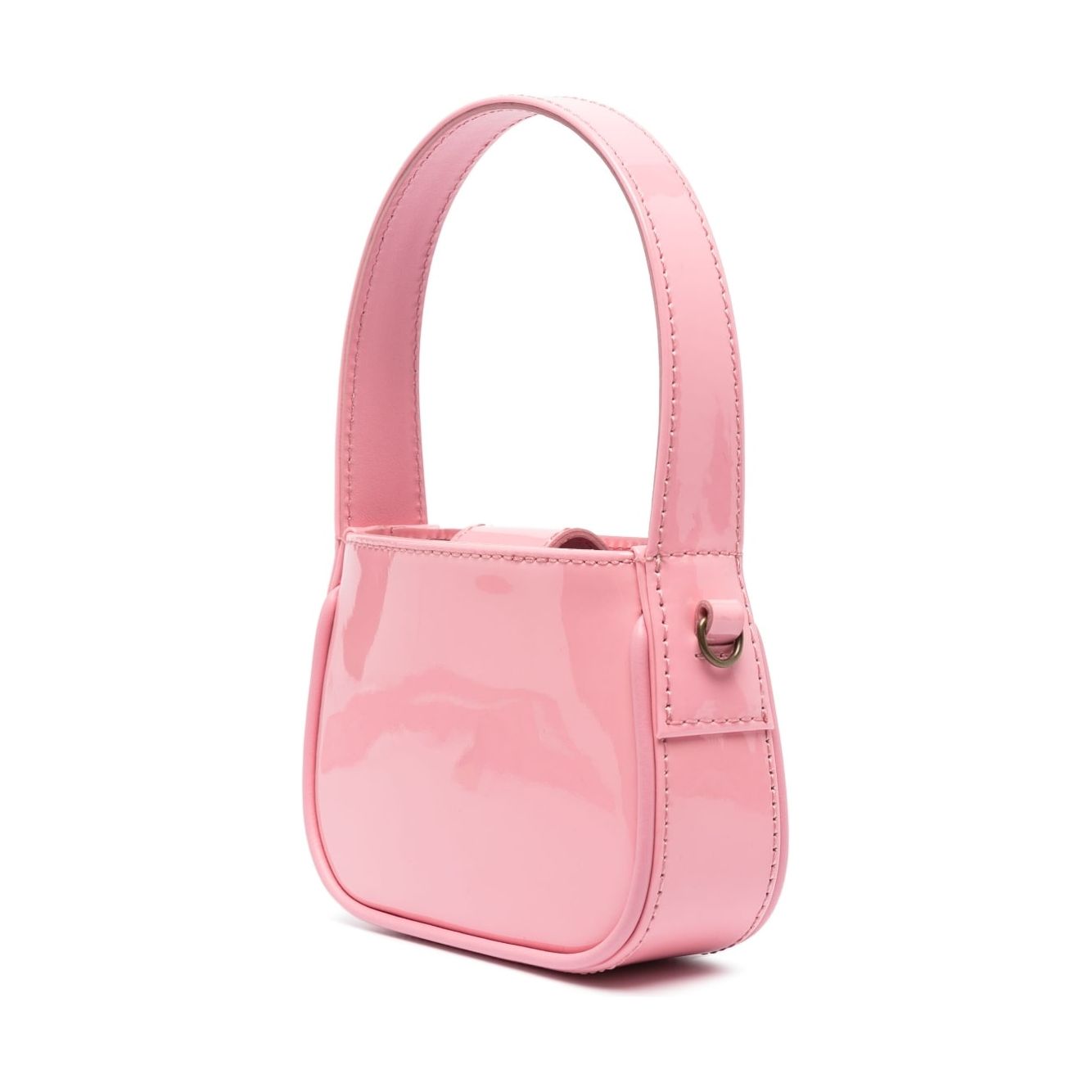 Blumarine Crystal-Embellished Logo Tote Bag in Pink Handbag Blumarine Light Pink