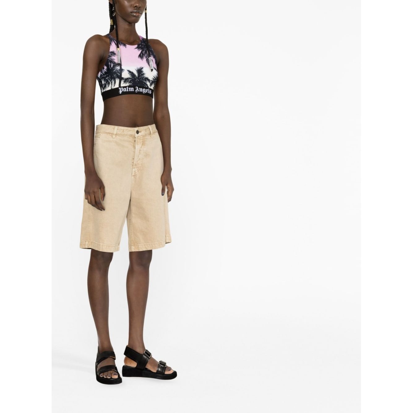 Palm Angels Top Purple Topwear Palm Angels White Smoke