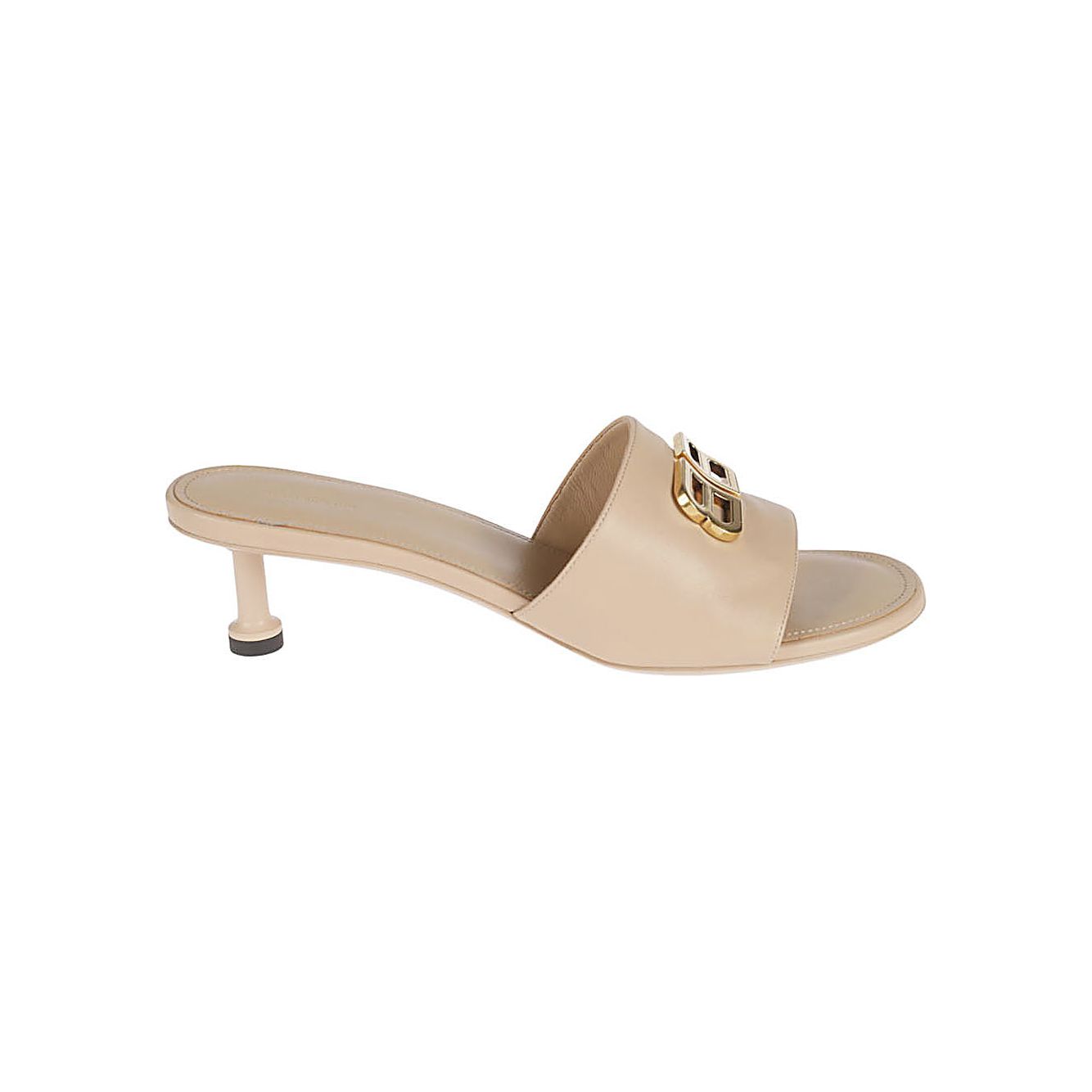 Balenciaga leather Groupie heeled mules Sandals Balenciaga Tan