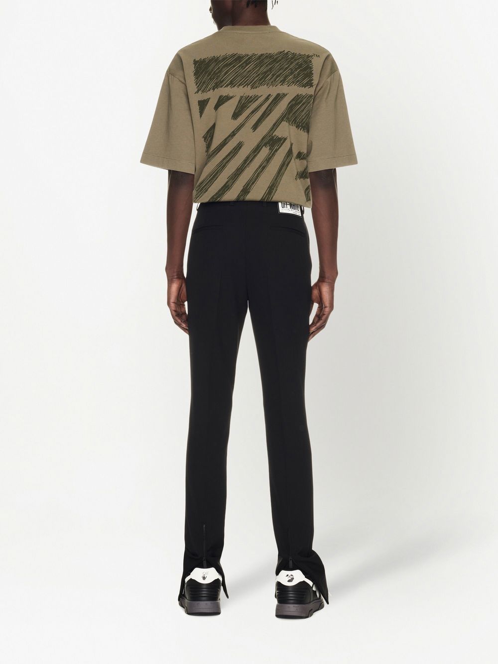 Off White Trousers Black Trousers Off White Dark Slate Gray