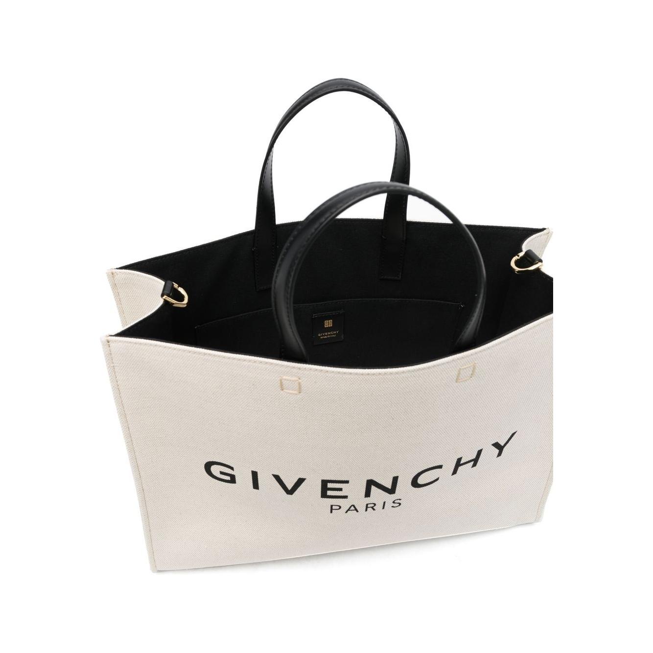 Givenchy Medium G-Tote Shopping Bag Beige Shopper Givenchy Light Gray