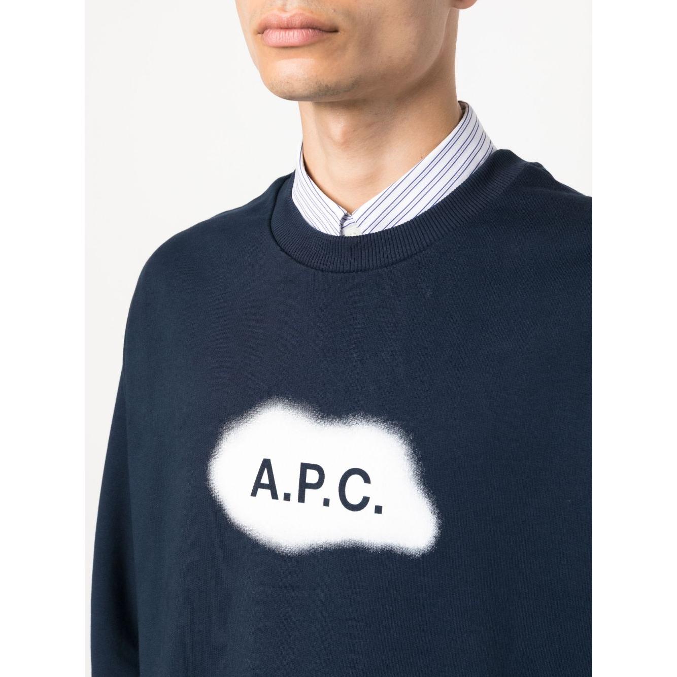 A.P.C. Sweaters Blue Topwear A.P.C. Dark Slate Gray