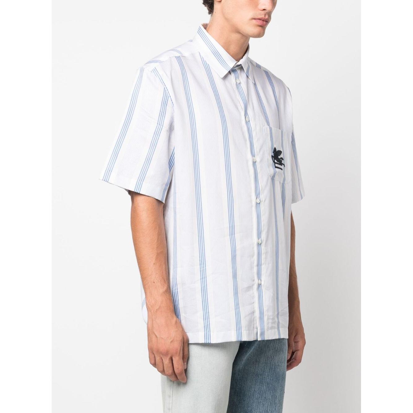 Etro Shirts Clear Blue Shirts Etro Lavender