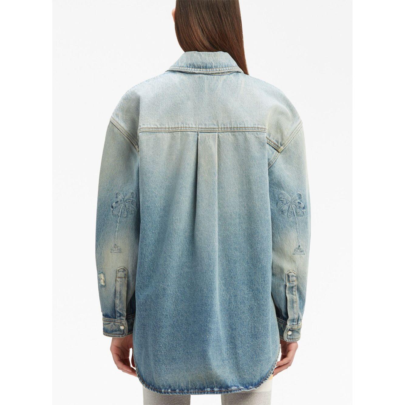 Palm Angels Jackets Blue Jackets Palm Angels Lavender