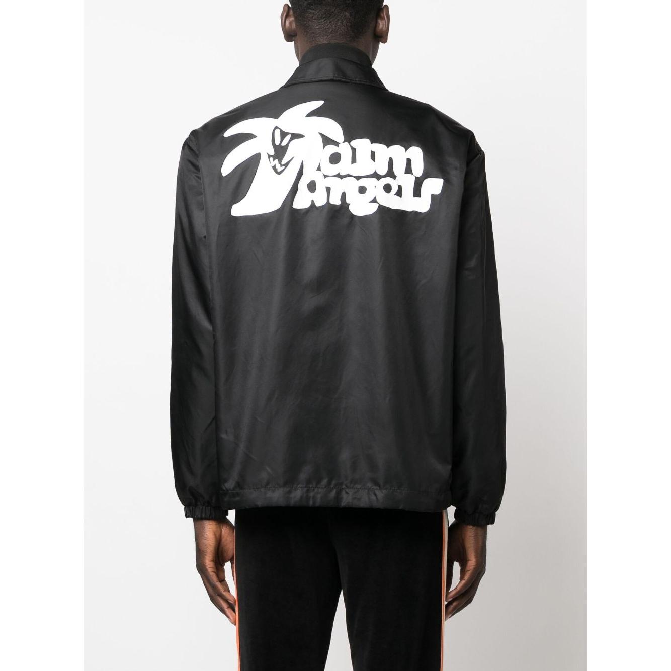 Palm Angels Jackets Black Jackets Palm Angels Black