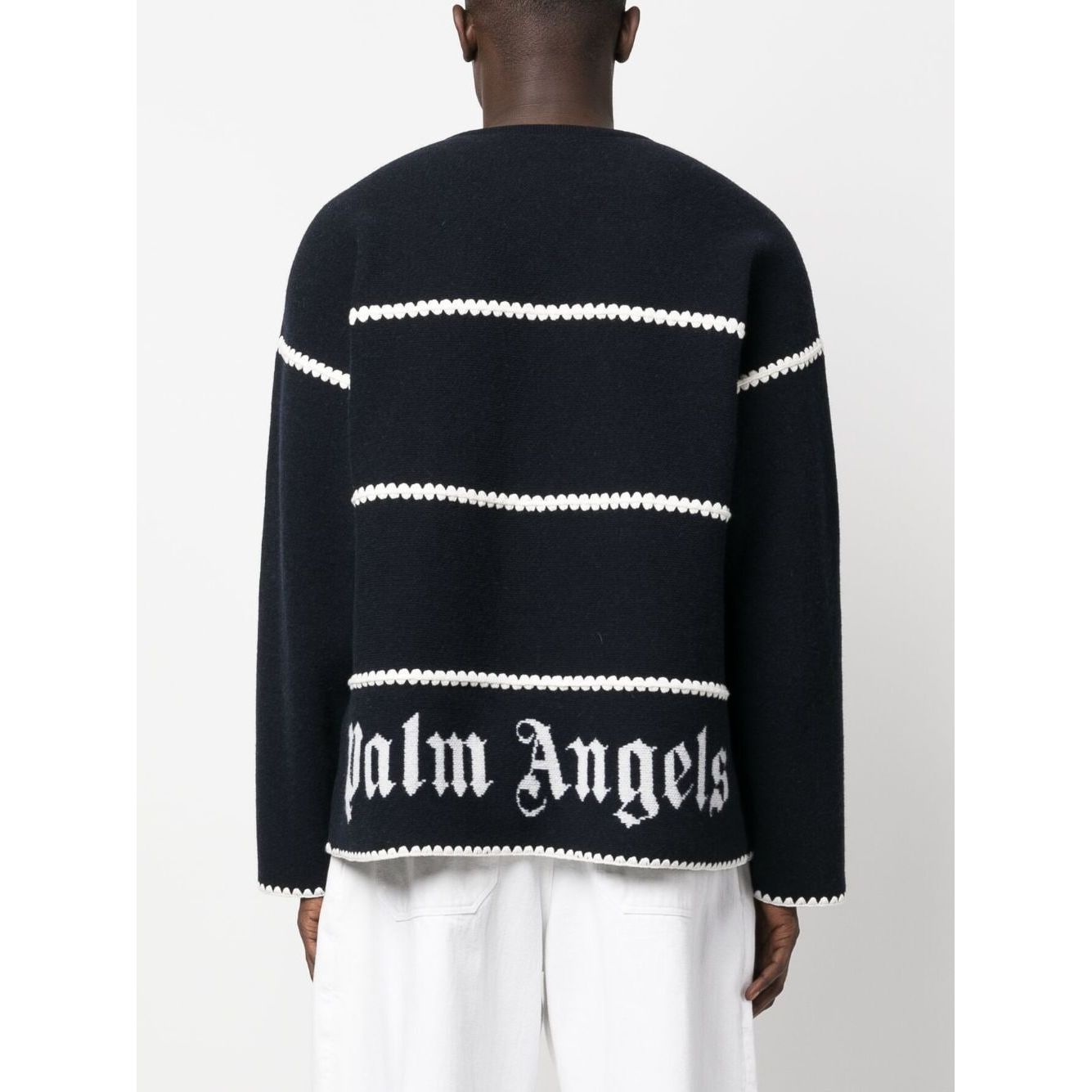 Palm Angels Sweaters Blue Topwear Palm Angels Lavender
