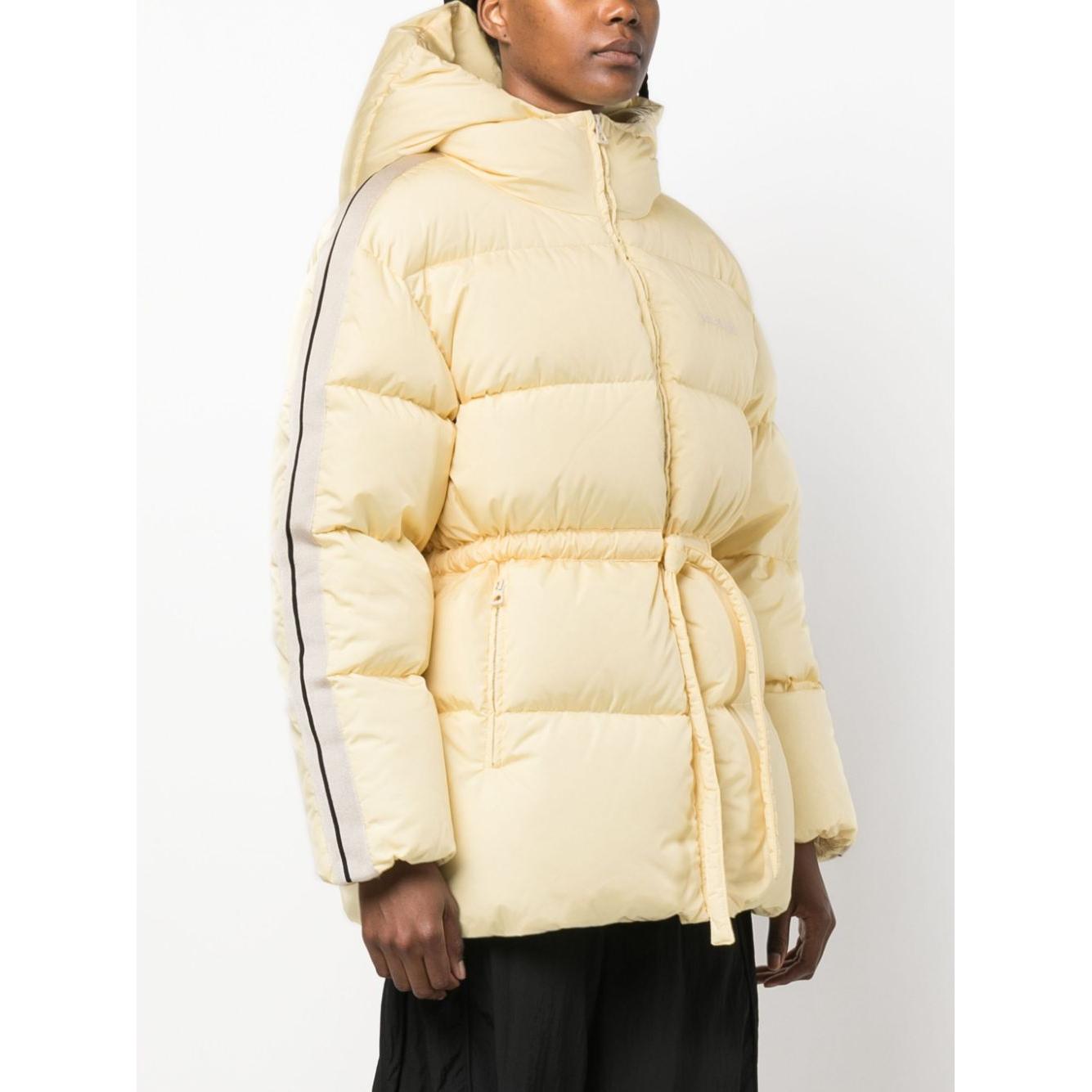 Palm Angels Coats Beige Jackets Palm Angels Antique White
