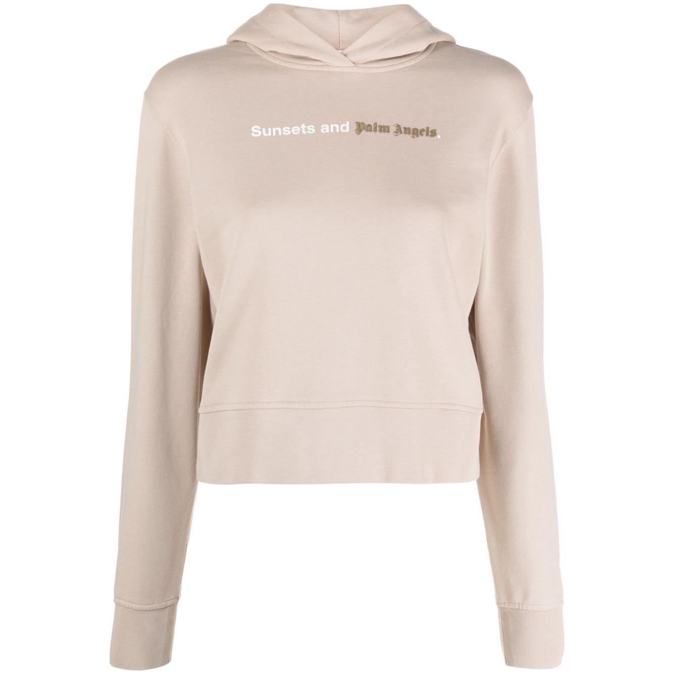 Palm Angels Sweaters Beige Topwear Palm Angels Light Gray