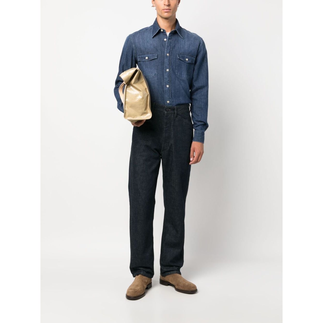 Boglioli Shirts Denim Shirts Boglioli Beige