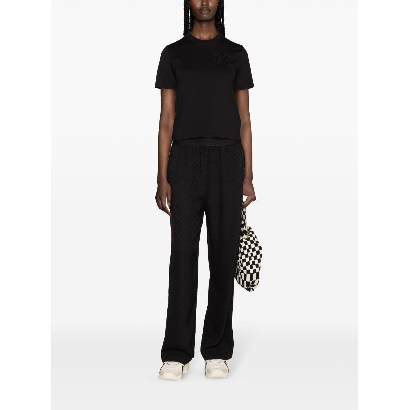 Palm Angels T-shirts and Polos Black Topwear Palm Angels Black