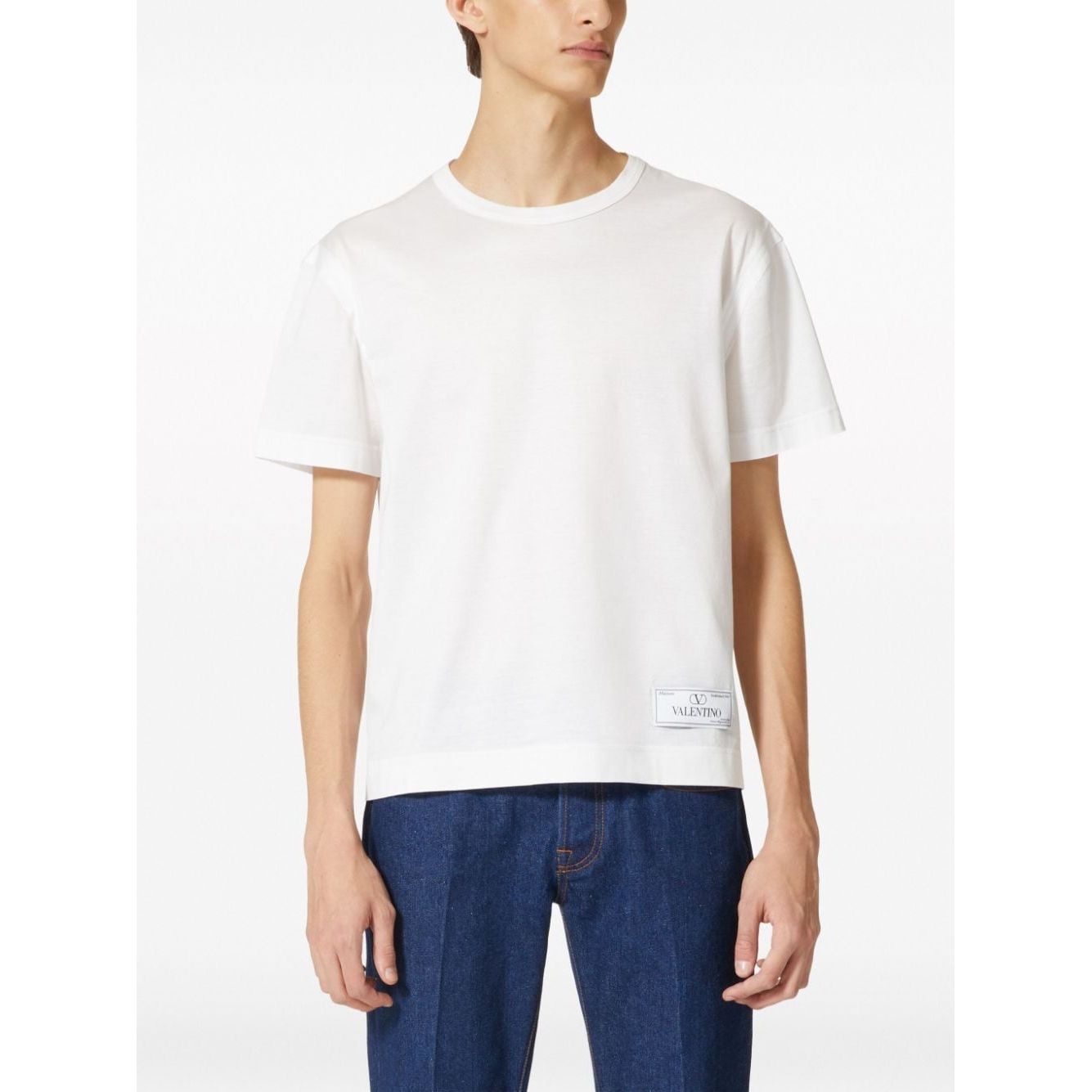 Valentino T-shirts and Polos White Topwear Valentino White Smoke