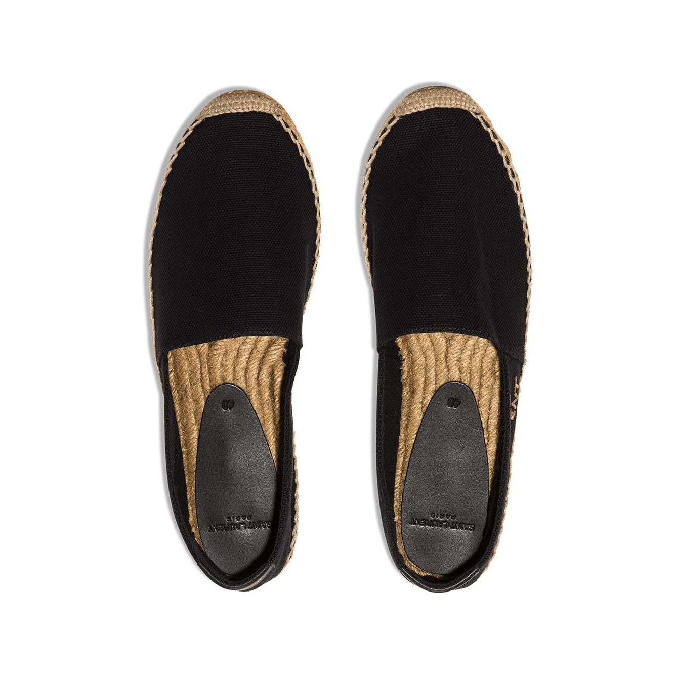 Saint Laurent Flat shoes Black Espadrilles Saint Laurent Tan