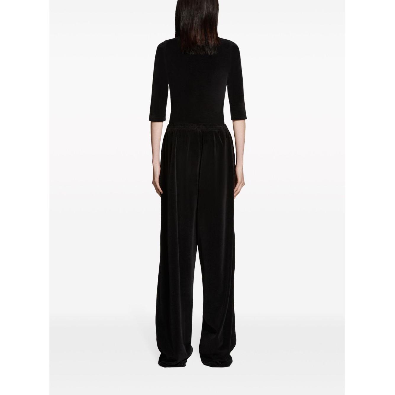 Balenciaga logo embroidered track pants Trousers Balenciaga Black