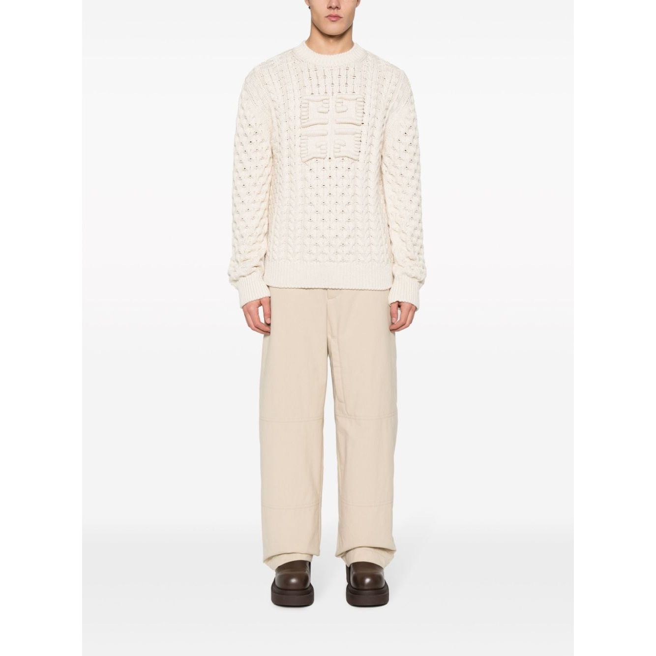 Givenchy Sweaters Beige Topwear Givenchy White Smoke