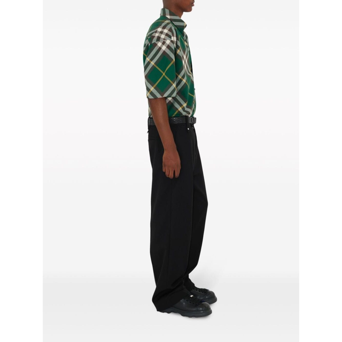 Burberry Shirts Green Shirts Burberry White Smoke