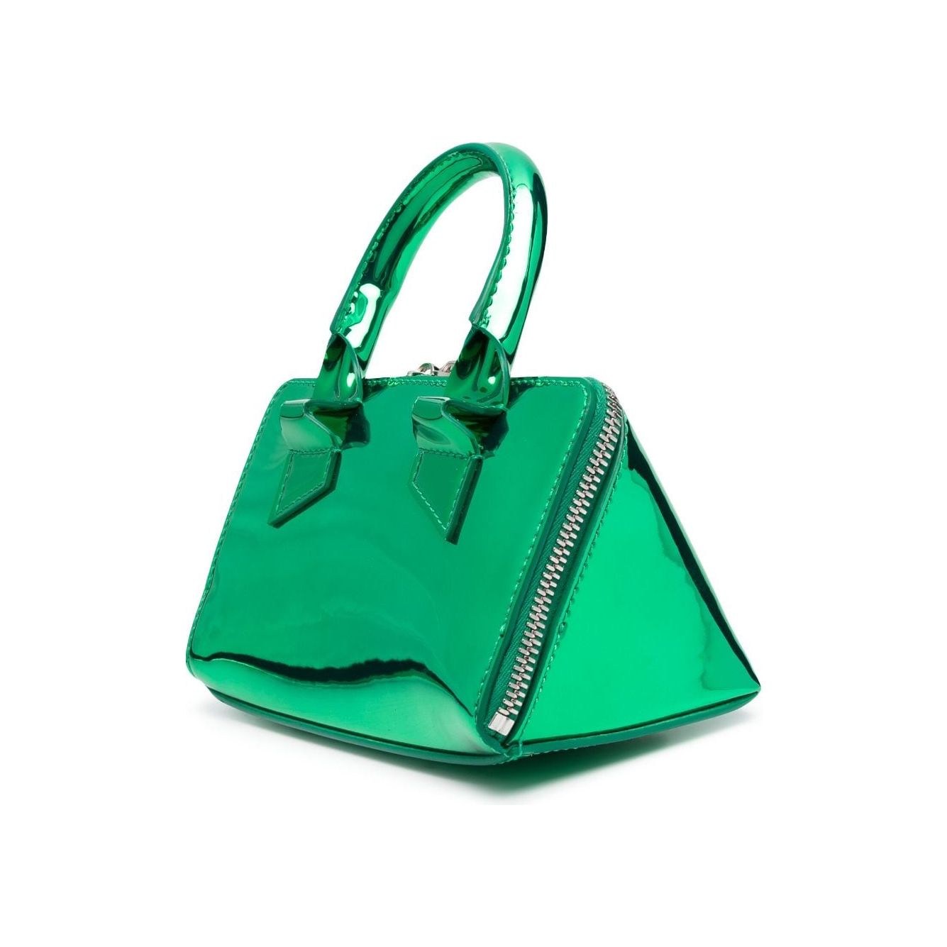 The Attico Mini Friday Belt Bag In Green Shoulder The Attico Dark Cyan