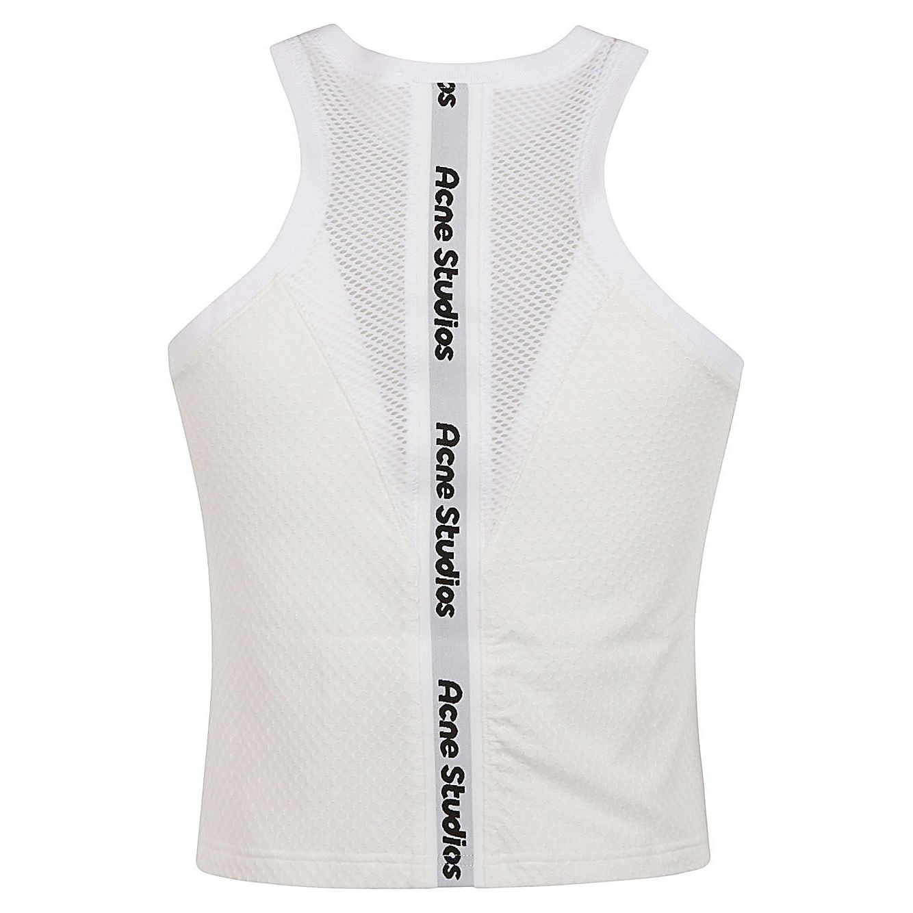 Acne Studios Top White Topwear Acne Studios Light Gray