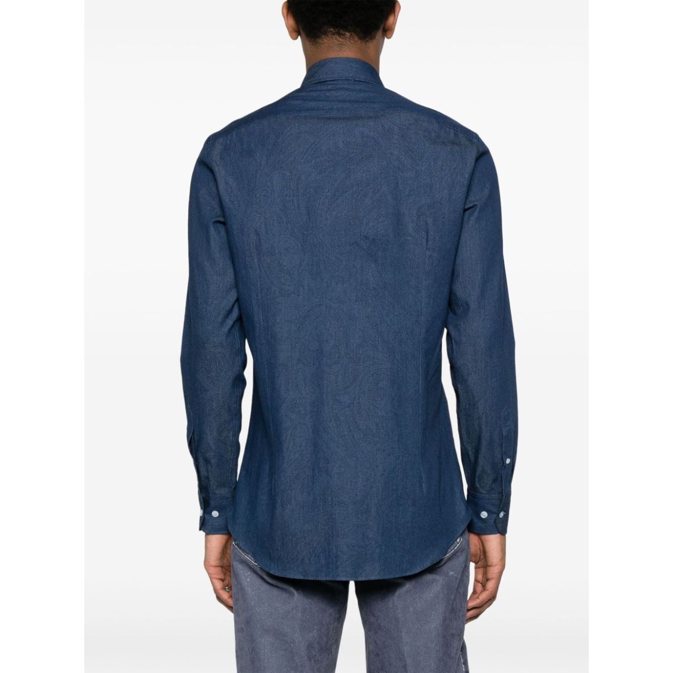 Etro Shirts Blue Shirts Etro Dark Slate Gray