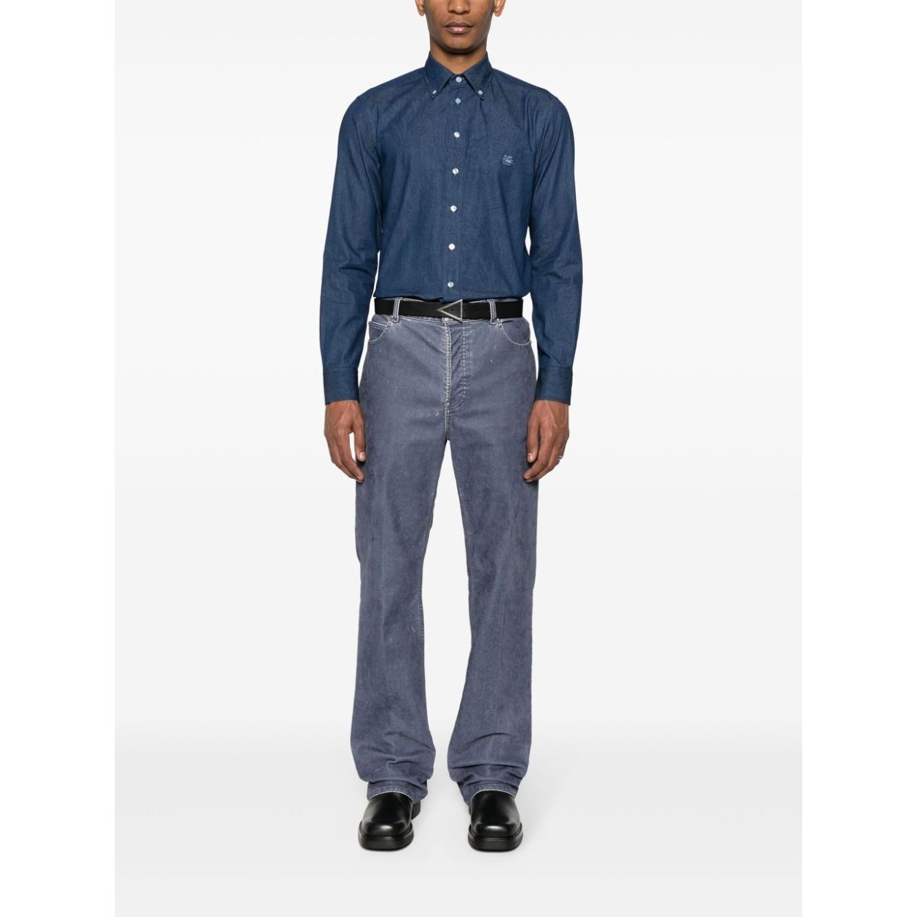 Etro Shirts Blue Shirts Etro Dark Slate Gray