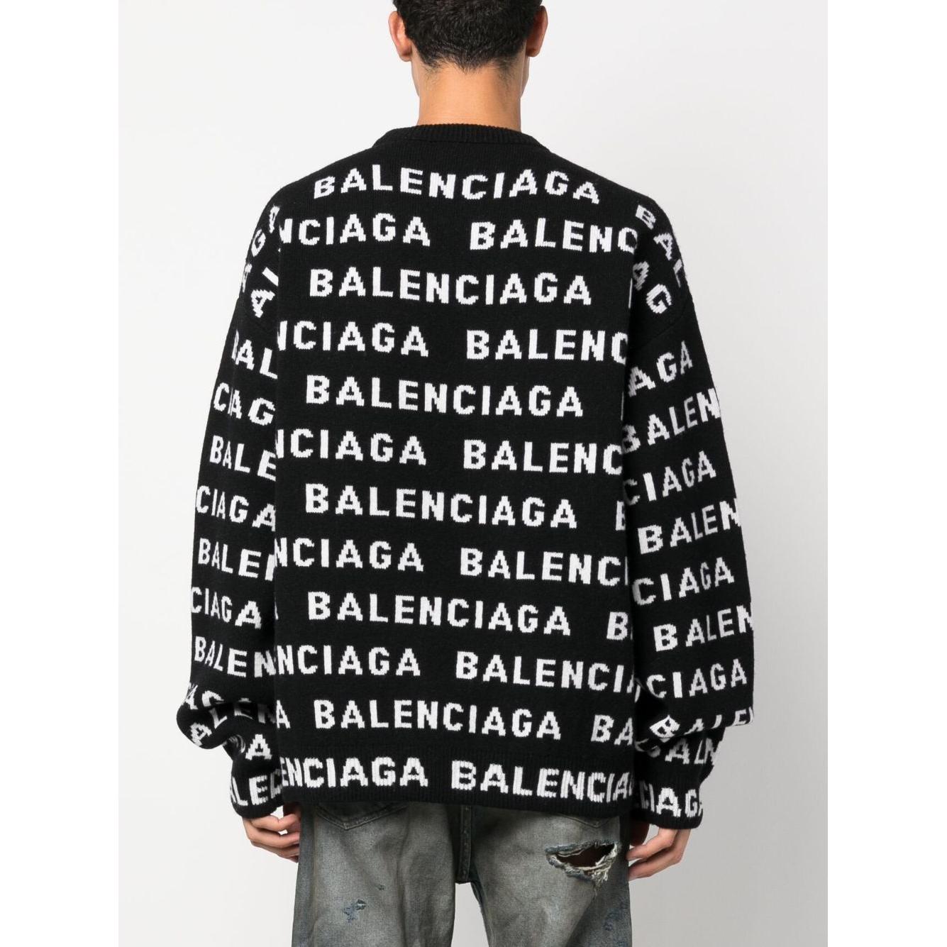 Balenciaga logo sweater Topwear Balenciaga Light Gray
