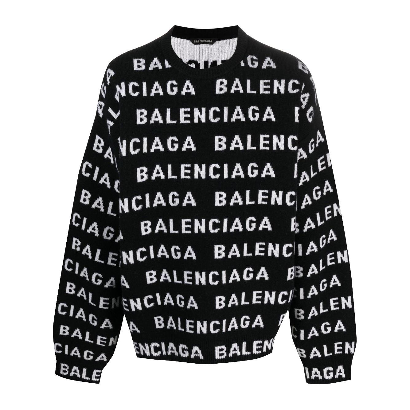 Balenciaga logo sweater Topwear Balenciaga Light Gray