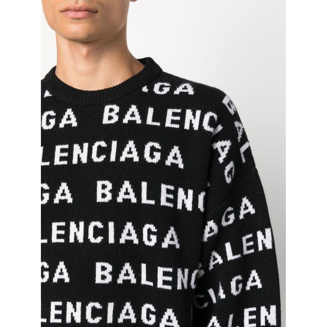 Balenciaga logo sweater Topwear Balenciaga Light Gray