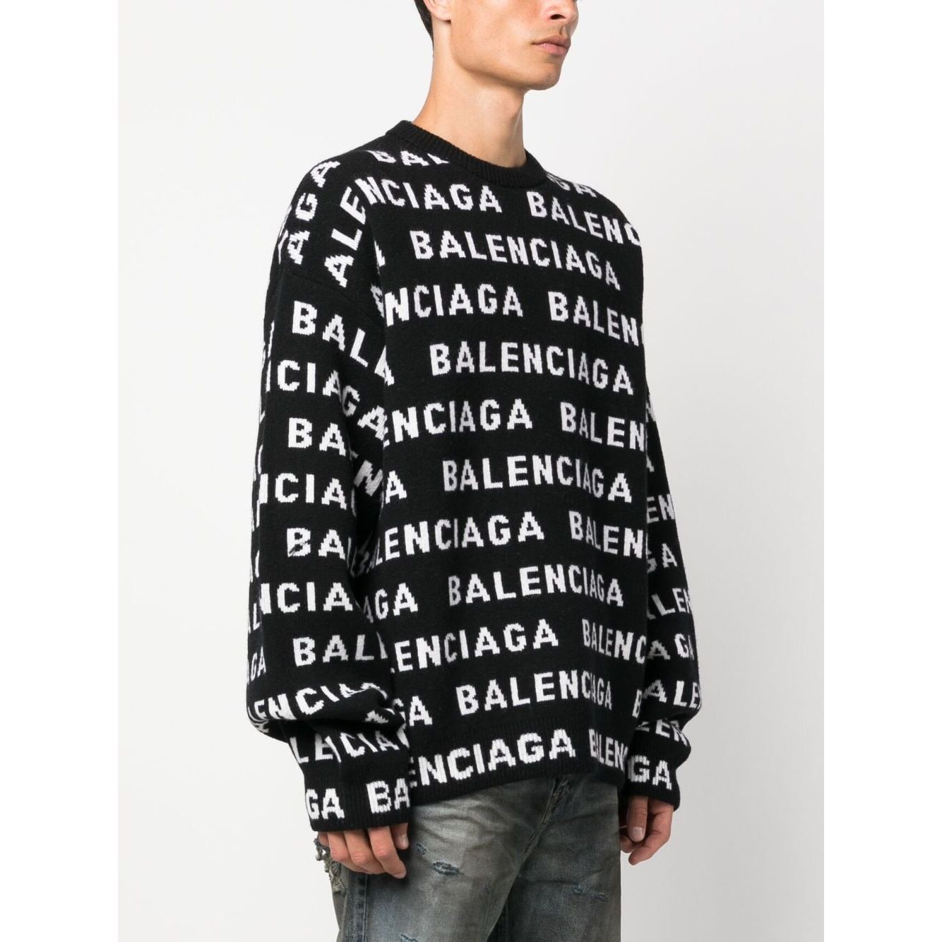 Balenciaga logo sweater Topwear Balenciaga Antique White