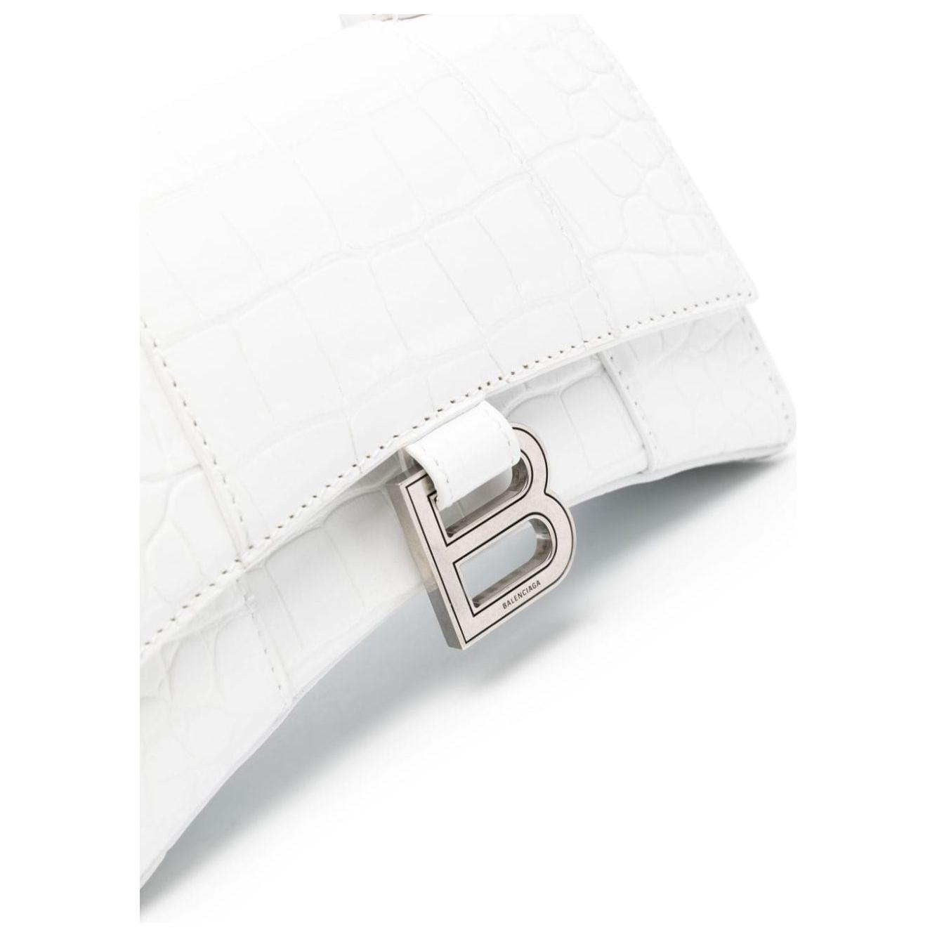 Balenciaga Women's Hourglass Small Handbag in White Handbag Balenciaga White Smoke