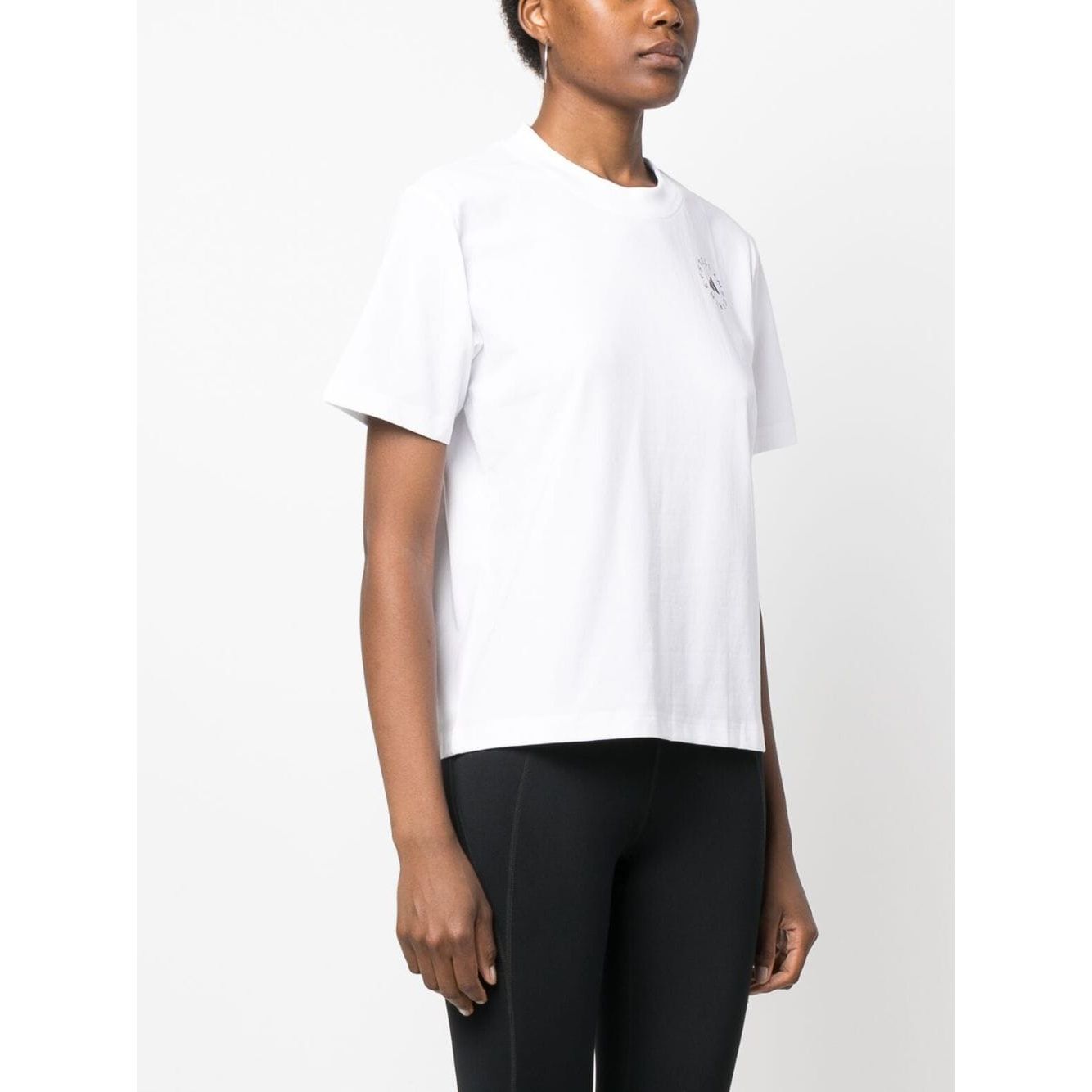 Adidas By Stella McCartney T-shirts and Polos White Topwear Adidas By Stella McCartney White Smoke