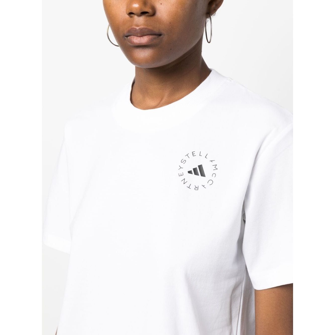 Adidas By Stella McCartney T-shirts and Polos White Topwear Adidas By Stella McCartney White Smoke