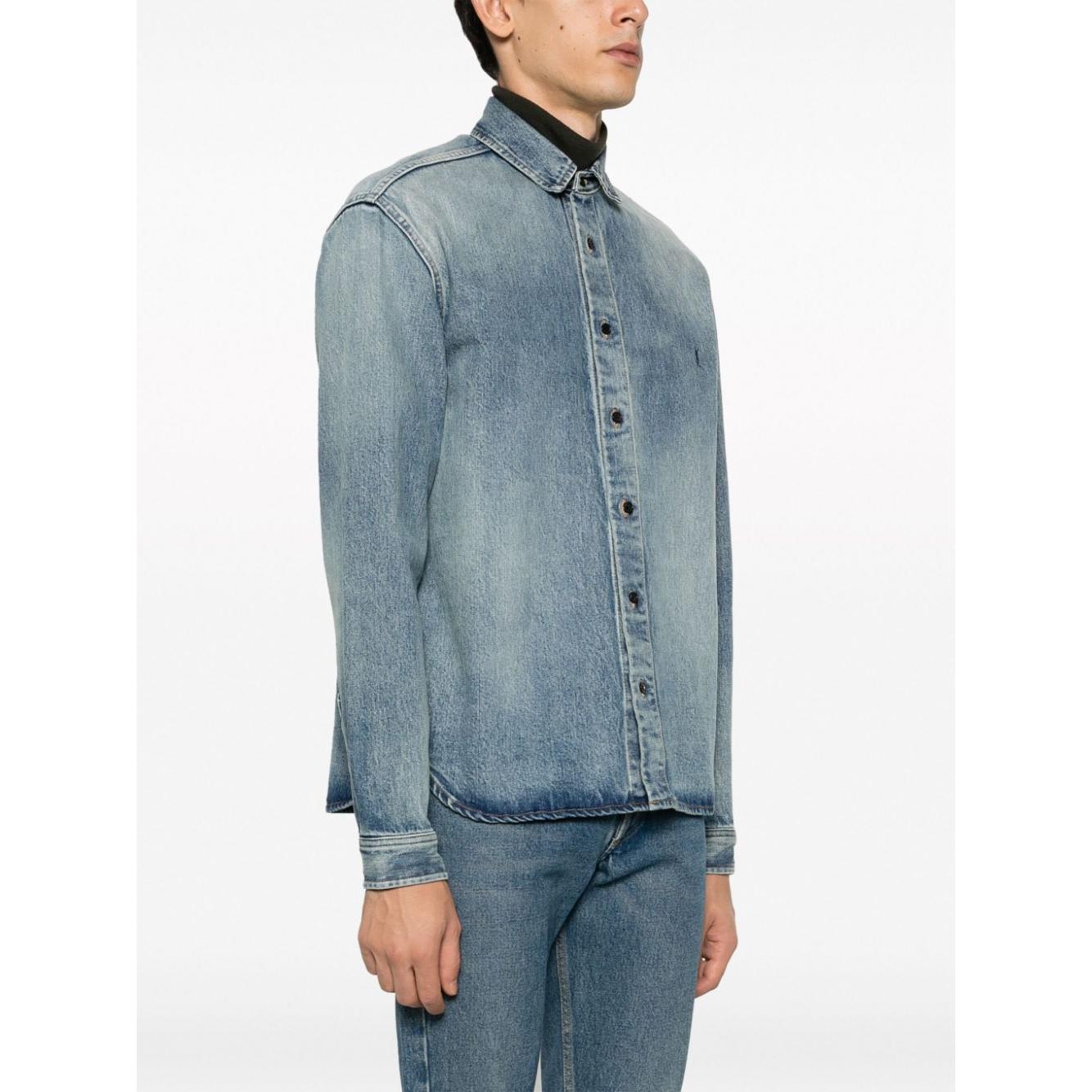 Saint Laurent Shirts Clear Blue Shirts Saint Laurent Dim Gray