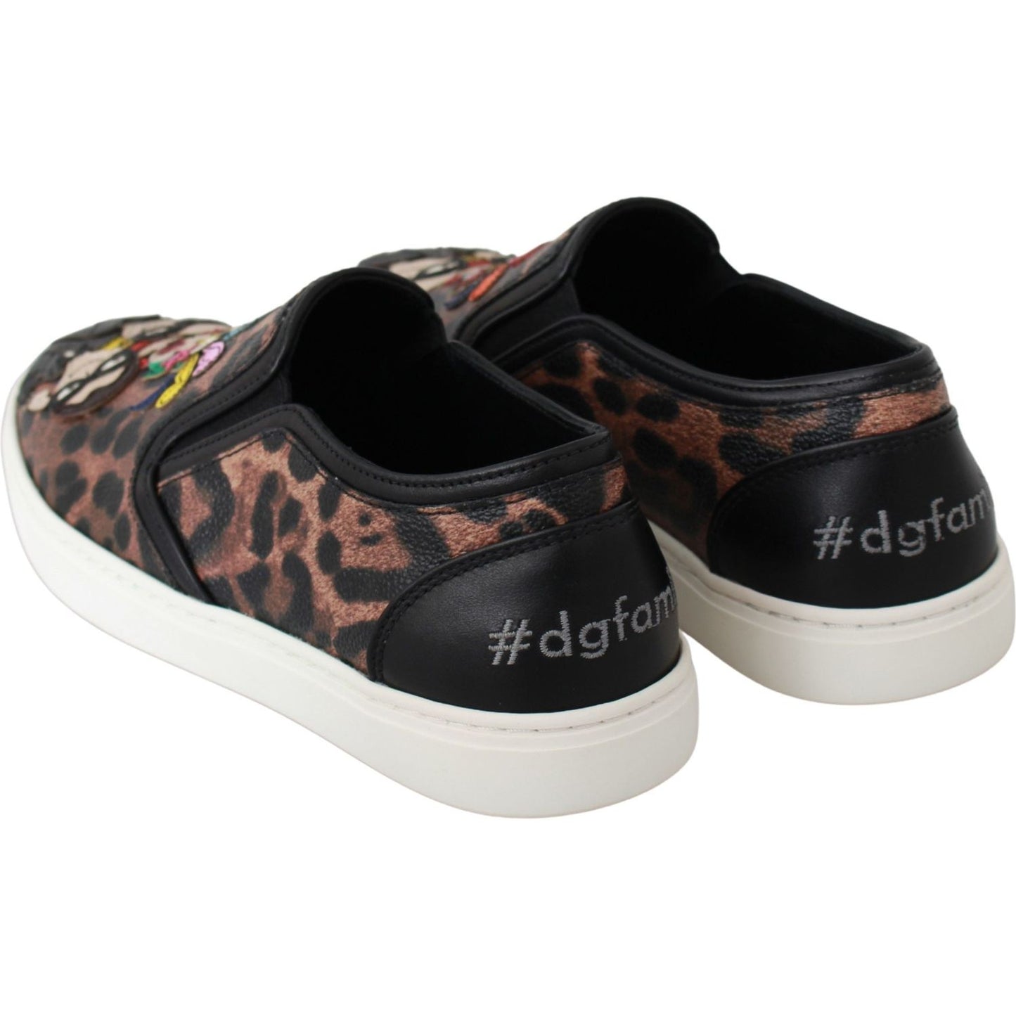 Dolce & Gabbana Elegant Leopard Print Loafers for Sophisticated Style Dolce & Gabbana Light Gray