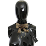 Dolce & Gabbana Elegant Silk Gold Bowtie - Dazzle in Style Necklace Dolce & Gabbana Dark Slate Gray