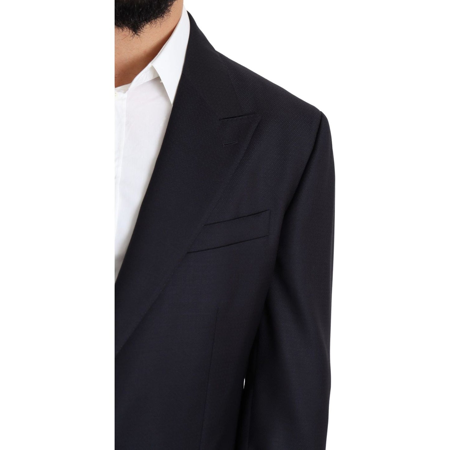 Dolce & Gabbana Elegant Black Virgin Wool Men's Blazer Dolce & Gabbana Black