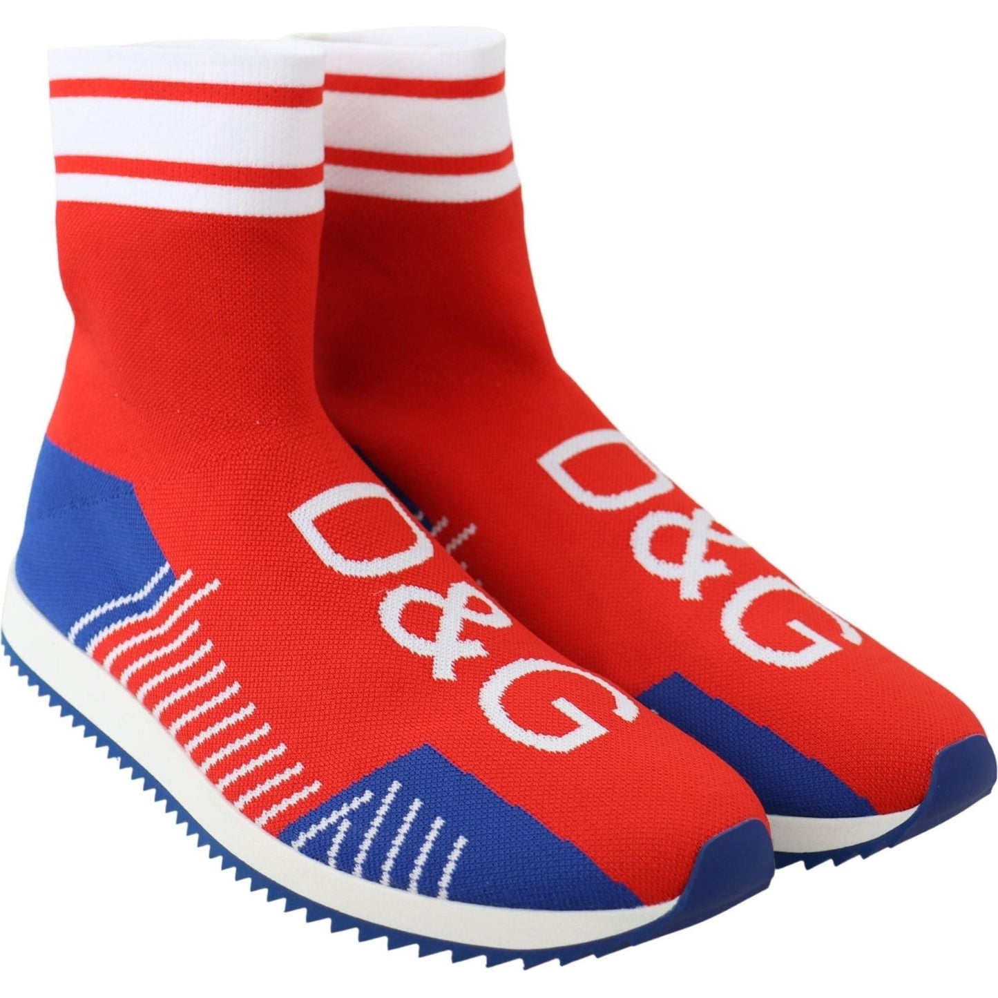 Dolce & Gabbana Chic SORRENTO Casual Socks Sneakers Dolce & Gabbana Firebrick