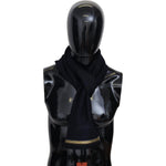 Missoni Black 100% Wool Unisex Neck Wrap Fringes Scarf MS1976BG