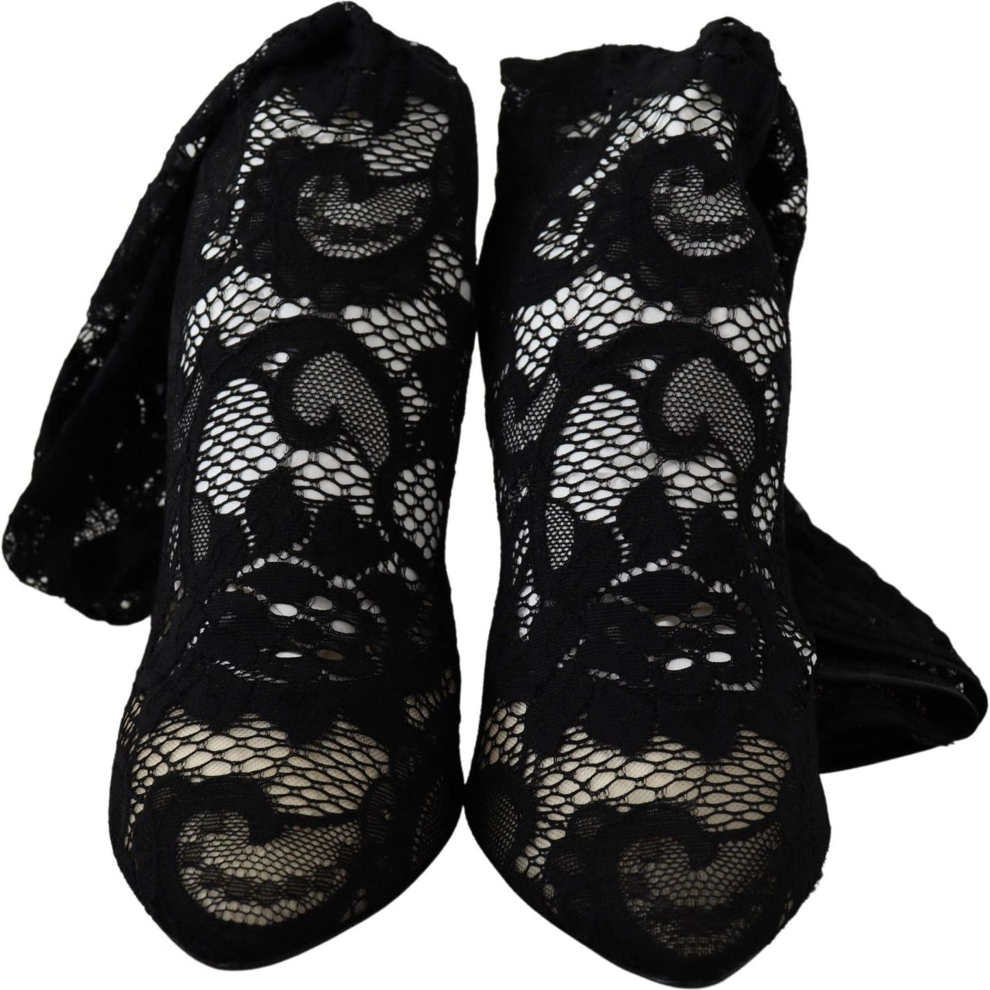Dolce & Gabbana Elegant Black Stretch Sock Pumps Dolce & Gabbana Black