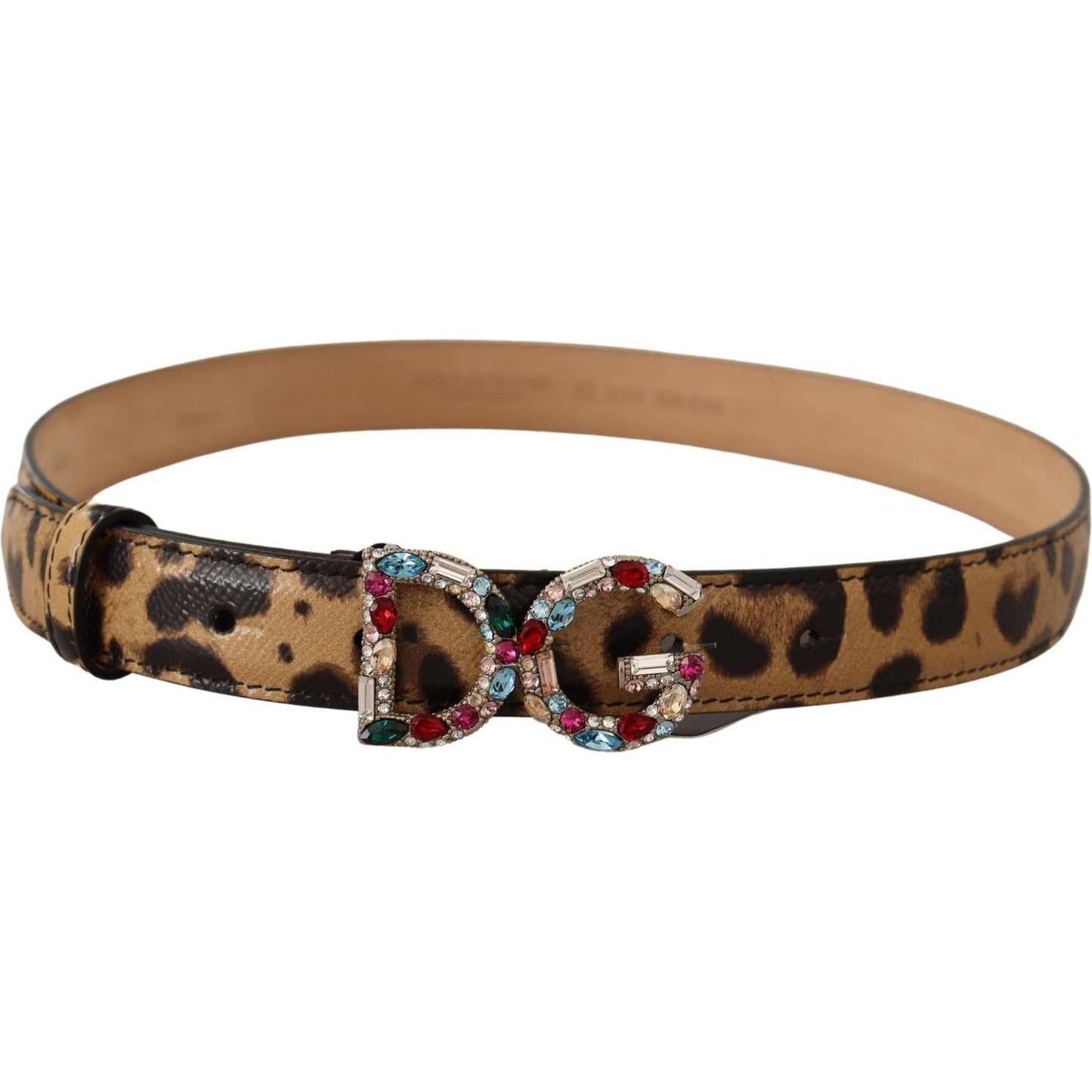 Dolce & Gabbana Elegant Crystal-Embellished Leopard Belt Dolce & Gabbana Sienna