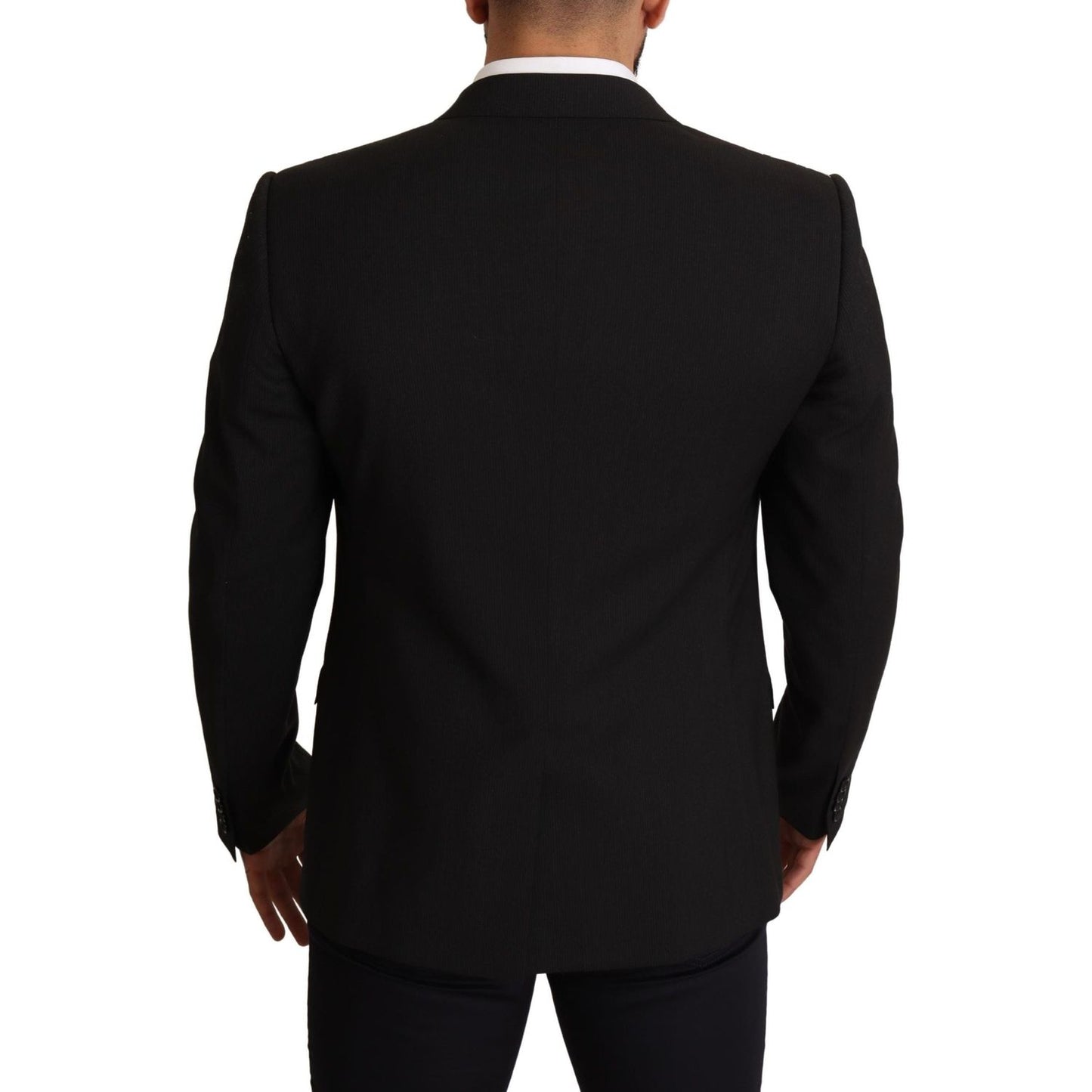 Dolce & Gabbana Elegant Slim Fit Martini Blazer Jacket Dolce & Gabbana Black