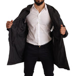 Dolce & Gabbana Black Hooded Mens Trench Coat Jacket JKT2925-44