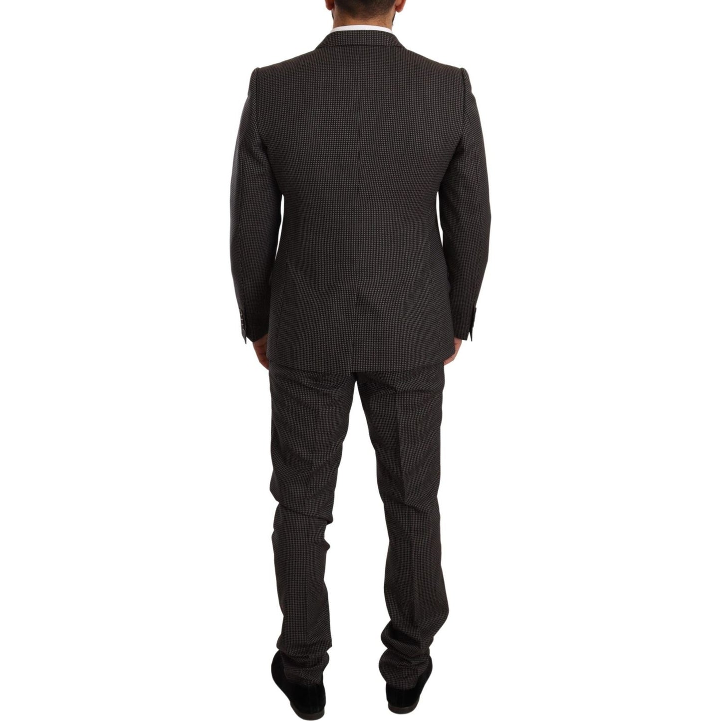 Dolce & Gabbana Elegant Gray Martini Woolen Suit Set Suit Dolce & Gabbana Dark Slate Gray
