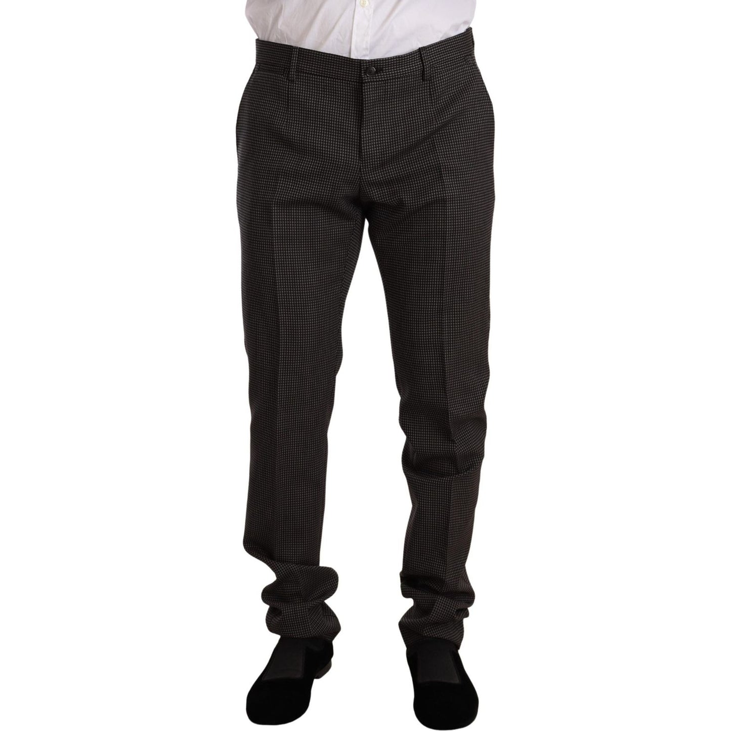 Dolce & Gabbana Elegant Gray Martini Woolen Suit Set Suit Dolce & Gabbana Black