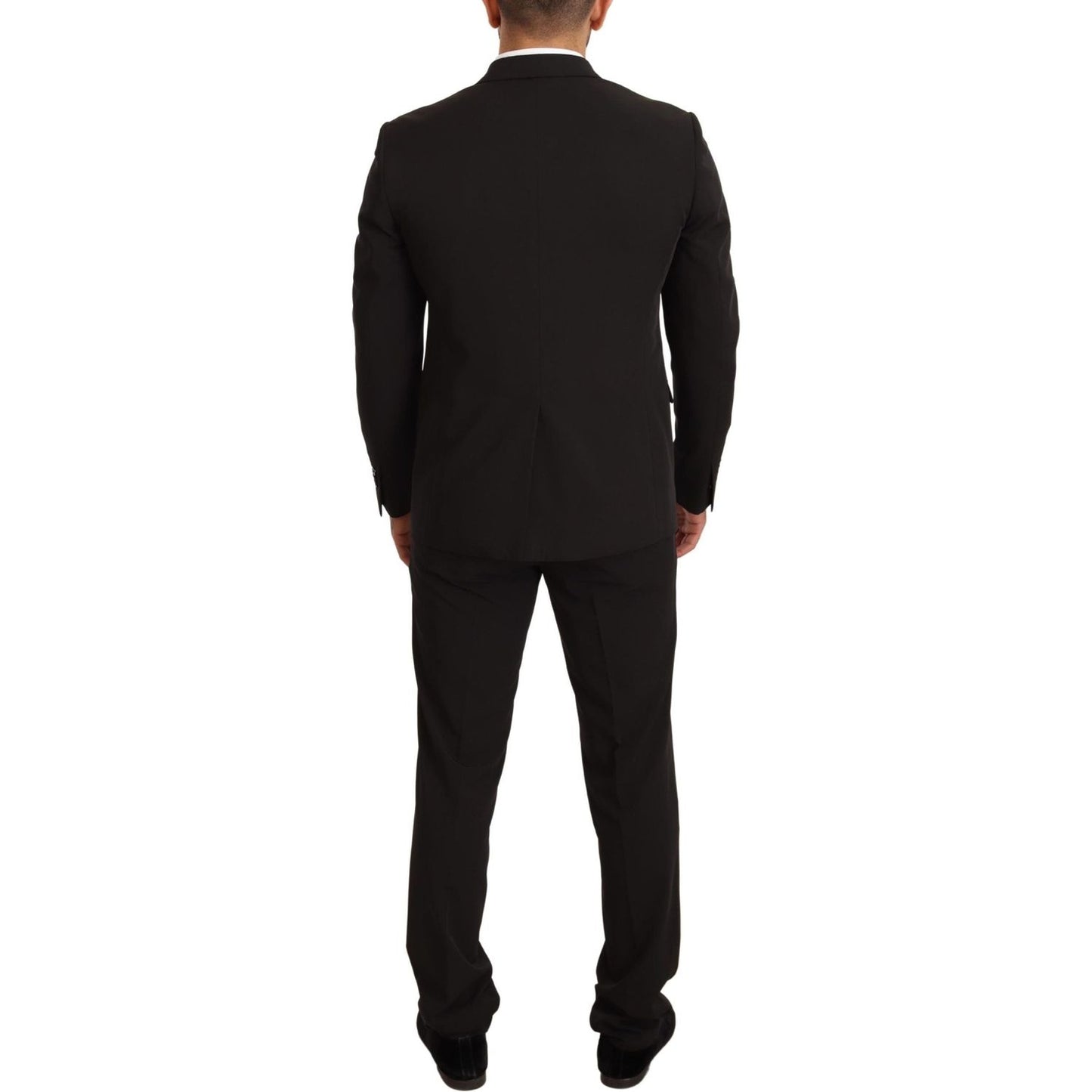 Domenico Tagliente Elegant Black Slim Fit Two-Piece Suit Domenico Tagliente Black