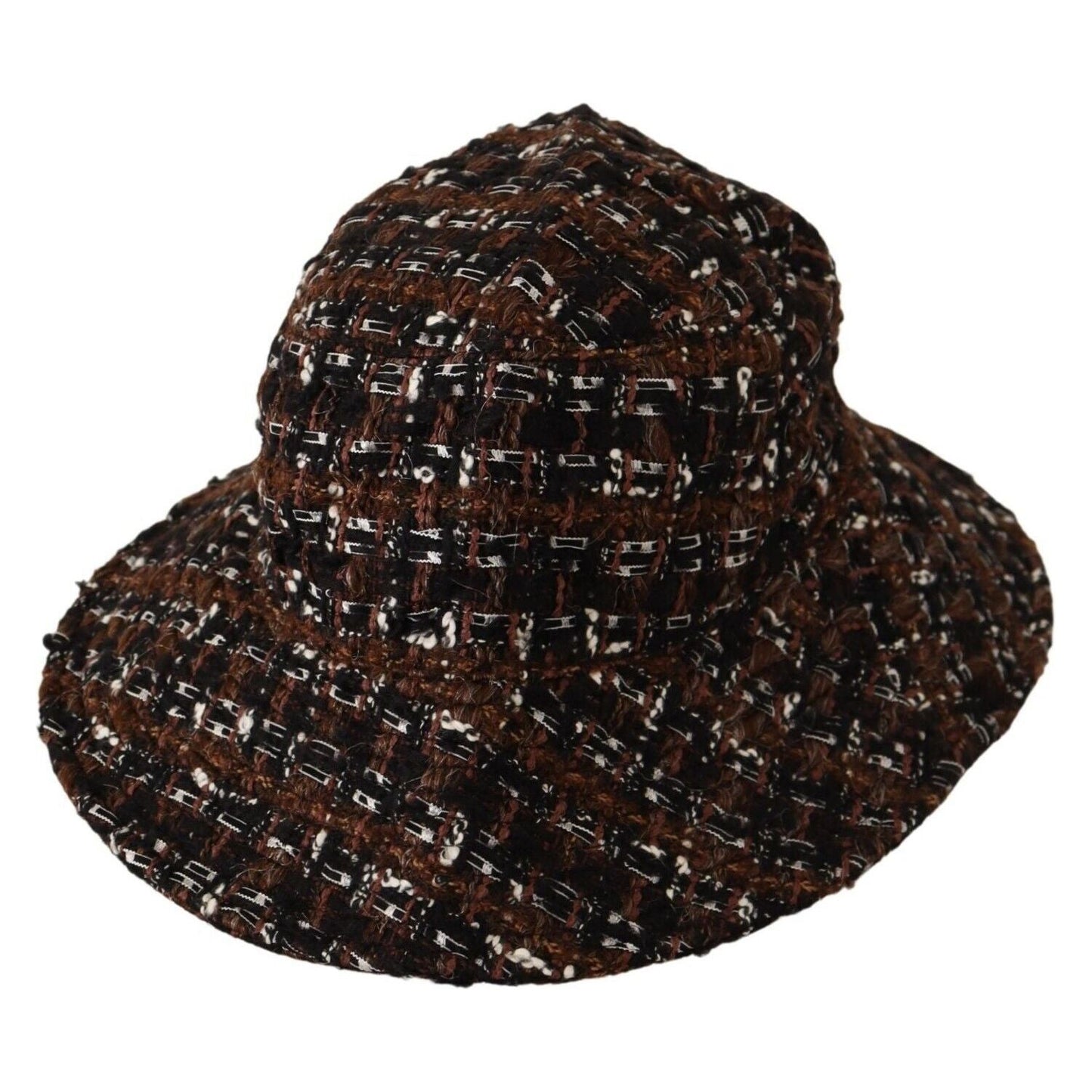 Dolce & Gabbana Elegant Woven Multicolor Bucket Hat Dolce & Gabbana Black
