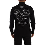 Dolce & Gabbana Black Slim Cotton Denim Stretch Shirt TSH7564- 39