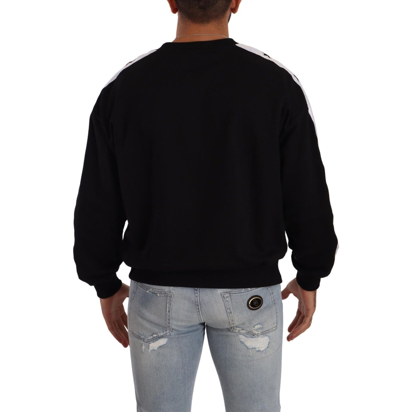Dolce & Gabbana Elegant Crown 1984 Crewneck Sweater Dolce & Gabbana Black
